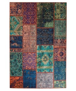 Patchwork rug - Fade No.1 multi - overzicht boven