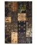 Patchwork rug - Fade No.1 olive green - overzicht boven, thumbnail