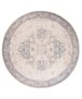 Vintage round rug - Fade No.2 grey - overzicht boven, thumbnail