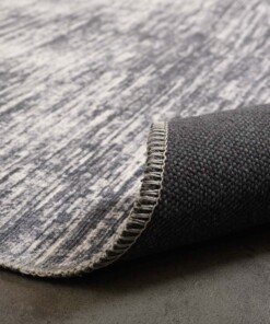 Vintage rug - Fade Blend grey - close up vouw, thumbnail
