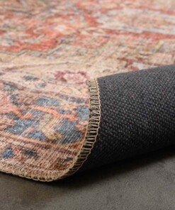 Vintage rug - Fade Essence beige - close up vouw, thumbnail