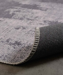 Vintage rug - Fade Mystic grey - close up vouw, thumbnail