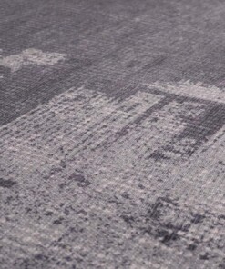 Vintage rug - Fade Mystic grey - close up materiaal, thumbnail