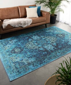 Vintage rug - Fade No.2 blue - sfeer