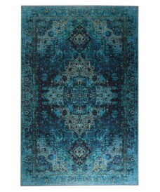 Vintage rug - Fade No.2 blue - overzicht boven, thumbnail