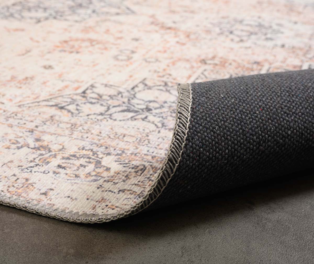 Vintage rug - Fade No.2 grey - close up vouw Vintage rug - Fade No.2 grey - close up vouw