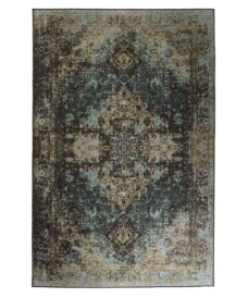 Vintage rug - Fade No.2 green - overzicht boven, thumbnail