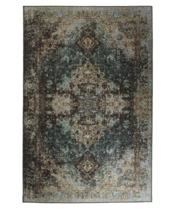 Vintage rug - Fade No.2 green - overzicht boven