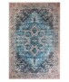Vintage rug - Fade No.3 blue/orange - overzicht boven, thumbnail