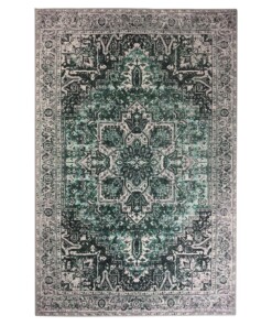 Vintage rug - Fade No.3 green - overzicht boven