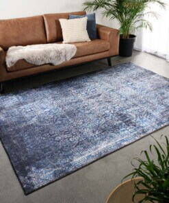 Vintage rug - Fade Stellar blue/silver - sfeer