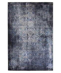 Vintage rug - Fade Stellar blue/silver - overzicht boven