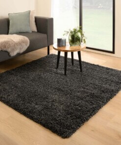 Square thick rug - Cozy Shaggy anthracite - sfeer, thumbnail