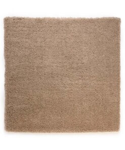 Square thick rug - Cozy Shaggy beige - overzicht