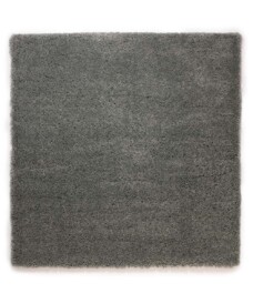 Square thick rug - Cozy Shaggy grey - overzicht, thumbnail
