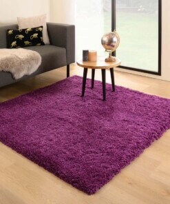 Square thick rug - Cozy Shaggy purple - sfeer