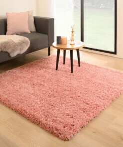 Square thick rug - Cozy Shaggy pink - sfeer, thumbnail