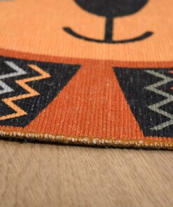 Kids rug lion - Smile terra - close up, thumbnail