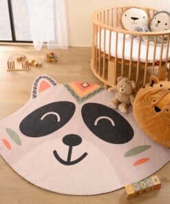 Raccoon rug kids - Smile grey - sfeer