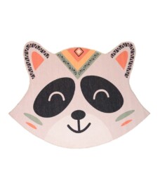 Raccoon rug kids - Smile grey - overzicht, thumbnail