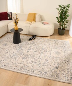 Vintage rug - Classic Bernard white/blue