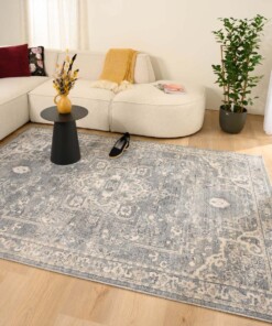 Vintage rug - Classic Bernard blue/white