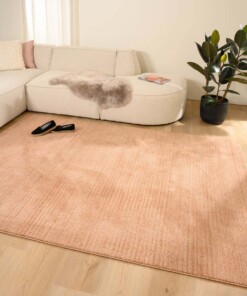 Striped rug - Fancy Lines dusty pink