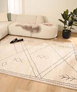 Boho rug​ - Fancy Tribe ivory