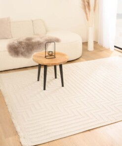 Japandi rug - Knit Refine white
