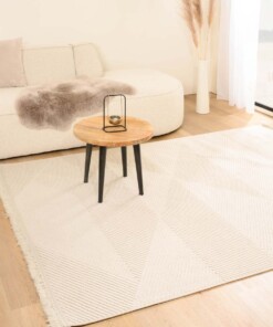Japandi rug - Knit Zen white