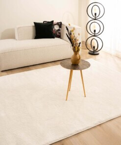 Velvet rug - Flair white