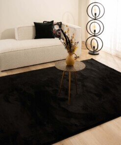 Velvet rug - Flair black