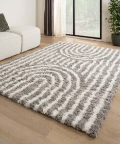 Scandinavian rug - Cozy Arch light grey