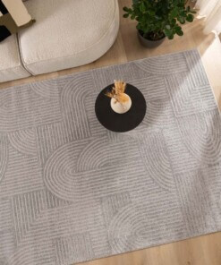 Scandinavian rug - Contour Bend grey