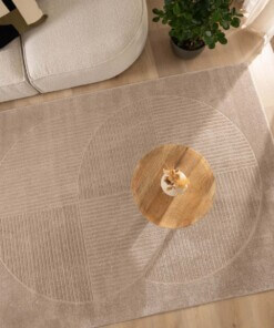 Scandinavian rug - Contour Circle beige