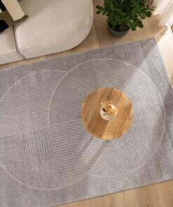 Scandinavian rug - Contour Circle grey