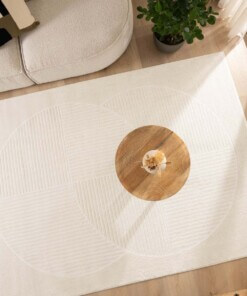 Scandinavian rug - Contour Circle cream