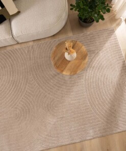 Scandinavian rug - Contour Curve beige