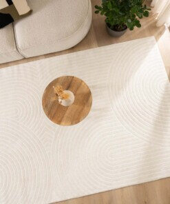 Scandinavian rug - Contour Curve cream