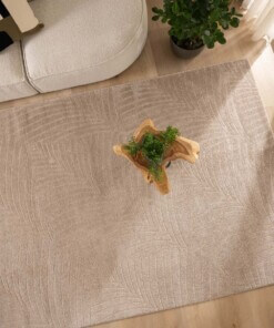 Scandinavian rug - Contour Leaf beige