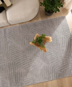 Scandinavian rug - Contour Leaf grey