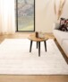 Square viscose rug - Glamour white