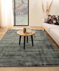 Viscose rug - Glamour blue