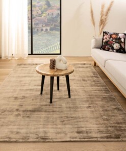 Viscose rug - Glamour brown