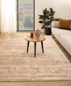 Viscose rug - Pearl beige