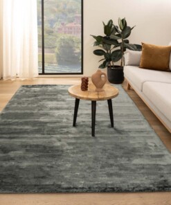 Viscose rug - Pearl blue
