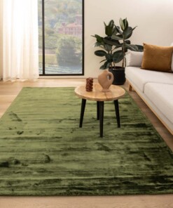 Viscose rug - Pearl green