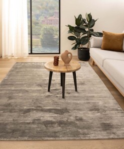 Viscose rug - Pearl silver