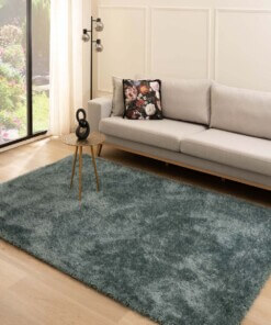 Velvet rug - Posh blue