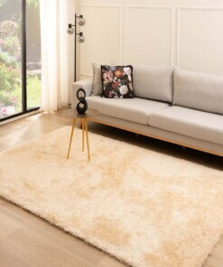 Velvet rug - Posh champagne